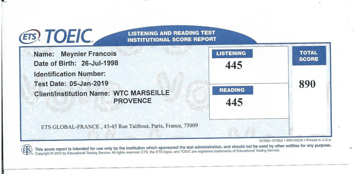 toeic francois meynier
